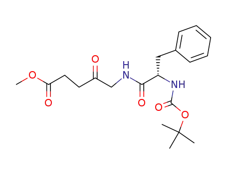 methyl 5-((2'-tert-butyloxycarbonylamino)-L-phenylpropionyl)amino-4-oxopentanoate