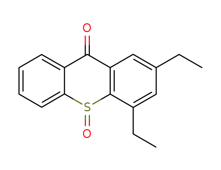 Molecular Structure of 591773-88-5 (9H-Thioxanthen-9-one, 2,4-diethyl-, 10-oxide)