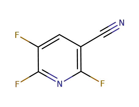 Molecular Structure of 870065-73-9 (2,5,6-Trifluoronicotinic aicid nitrile)