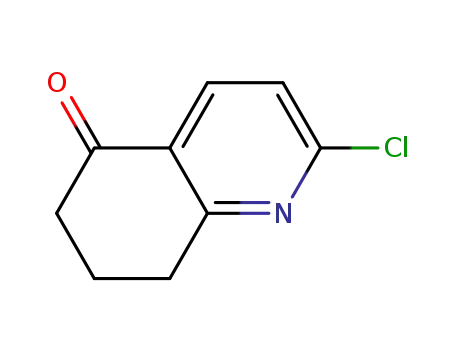 Molecular Structure of 124467-36-3 (2-CHLORO-7,8-DIHYDRO-6H-QUINOLIN-5-ONE)