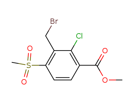 Benzoic acid, 3-(bromomethyl)-2-chloro-4-(methylsulfonyl)-, methyl ester