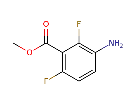 Molecular Structure of 84832-02-0 (METHYL 3-AMINO-2,6-DIFLUOROBENZOATE)