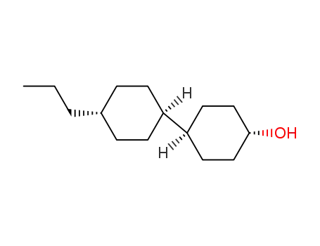 Molecular Structure of 82832-72-2 (trans-4-(trans-4-Propylcyclohexyl)cyclohexanol)