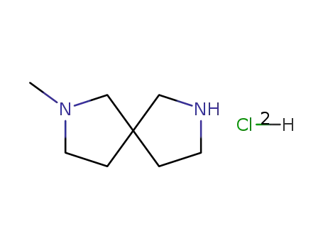 Molecular Structure of 91188-26-0 (2,7-Diazaspiro[4.4]nonane, 2-methyl-, dihydrochloride)
