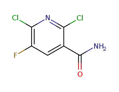 Molecular Structure of 113237-20-0 (2,6-DICHLORO-5-FLUORONICOTINAMIDE)