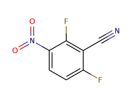 Molecular Structure of 143879-77-0 (2,6-Difluoro-3-nitrobenzonitrile)
