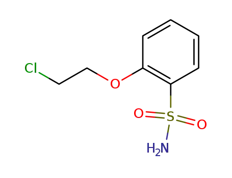 Molecular Structure of 82097-01-6 (2-(2-CHLOROETHOXY)-BENZENESULFONAMIDE)
