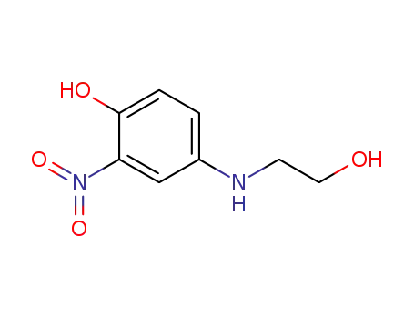 Molecular Structure of 165672-32-2 (Phenol, 4-[(2-hydroxyethyl)amino]-2-nitro-)