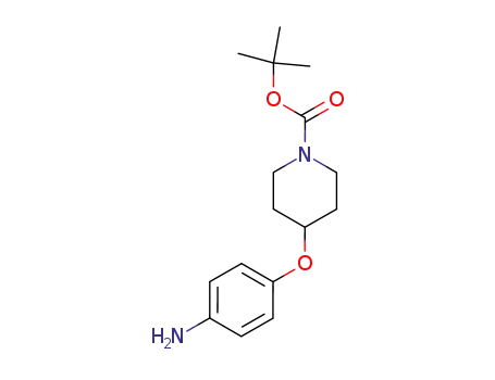 Molecular Structure of 138227-63-1 (1-BOC-4-(4-AMINO-PHENOXY)-PIPERIDINE)