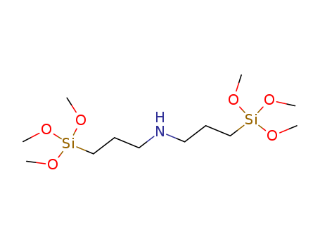 82985-35-1,Bis(trimethoxysilylpropyl)amine,A 1170;1-Propanamine,3-(trimethoxysilyl)-N-[3-(trimethoxysilyl)propyl]-;Bis(g-trimethoxysilylpropyl)amine;Bis[3-(trimethoxysilyl)propyl]amine;D 1189;Dynasylan 1124;KBM 666P;N,N-Bis[3-(trimethoxysilyl)propyl]amine;SIB1833.0;Silquest 1170;Silquest 9492;Silquest A 1170;TSL 8206;TSL 8208;