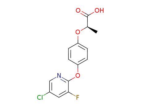 Propanoic acid,2-[4-[(5-chloro-3-fluoro-2-pyridinyl)oxy]phenoxy]-, (2R)-(114420-56-3)