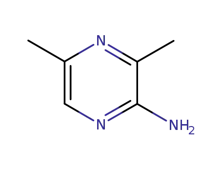 Molecular Structure of 91678-81-8 (3,5-DIMETHYLPYRAZIN-2-AMINE)