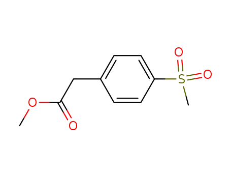 Molecular Structure of 300355-18-4 (METHYL 2-(4-(METHYLSULFONYL)PHENYL)ACETATE)