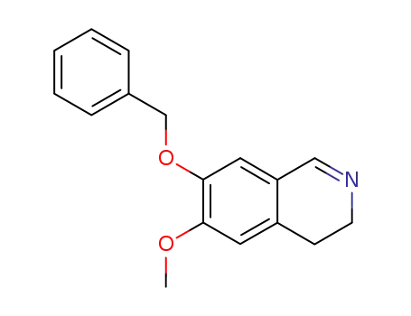 Molecular Structure of 15357-92-3 (7-BENZYLOXY-6-METHOXY-3,4-DIHYDRO-ISOQUINOLINE)