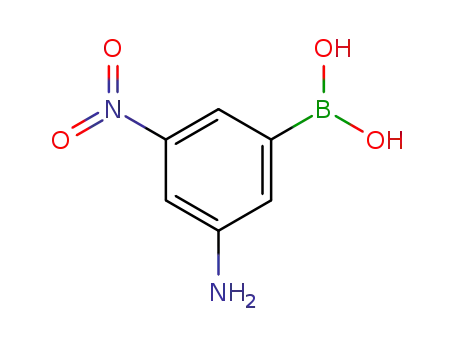 Molecular Structure of 89466-05-7 ((3-AMINO-5-NITROPHENYL)BORONIC ACID)