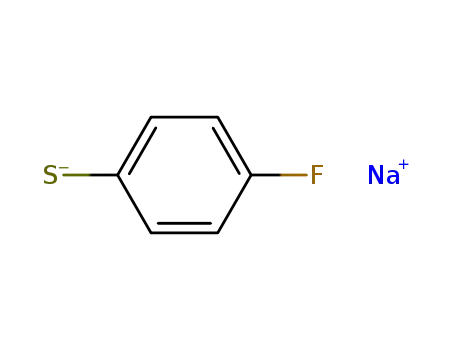 Molecular Structure of 3887-61-4 (Benzenethiol, 4-fluoro-, sodium salt)