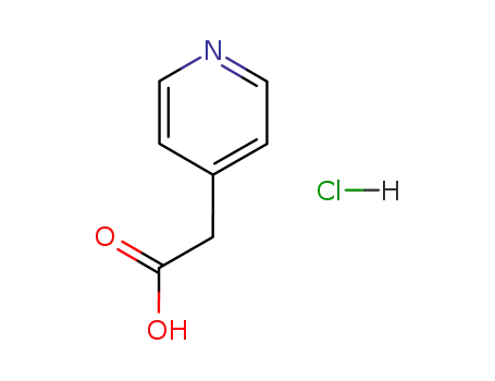 Molecular Structure of 6622-91-9 (4-Pyridineacetic acid hydrochloride)