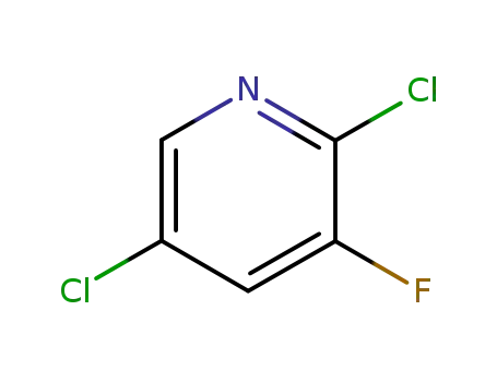 Molecular Structure of 103999-77-5 (2,5-Dichloro-3-fluoropyridine)