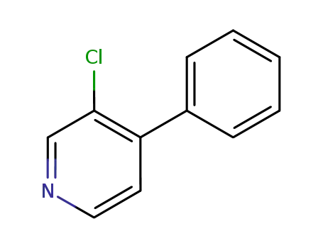 Molecular Structure of 90732-01-7 (3-CHLORO-4-PHENYLPYRIDINE)