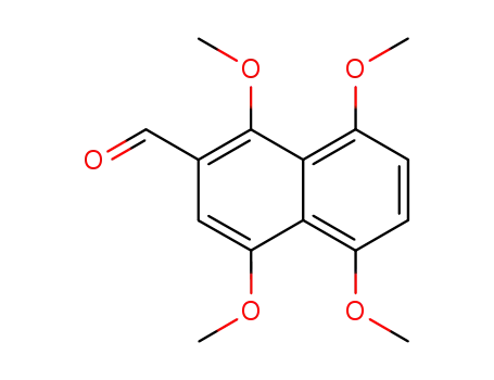 Molecular Structure of 88818-28-4 (2-Naphthalenecarboxaldehyde, 1,4,5,8-tetramethoxy-)