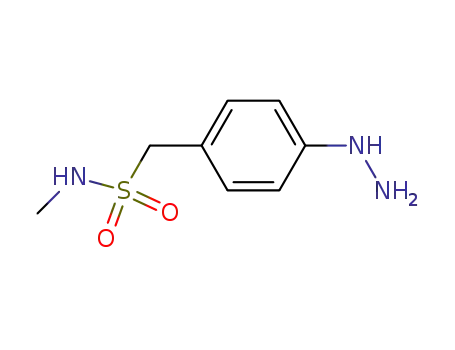 Molecular Structure of 139272-29-0 (4-Hydrazino-N-methylbenzenemethanesulfonamide)