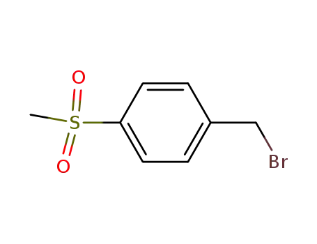 Molecular Structure of 53606-06-7 (1-(Bromomethyl)-4-(methylsulfonyl)benzene)