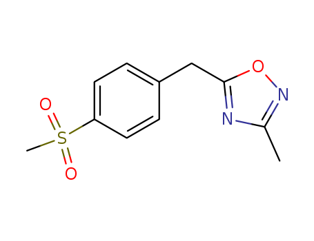 1,2,4-Oxadiazole, 3-methyl-5-[[4-(methylsulfonyl)phenyl]methyl]-