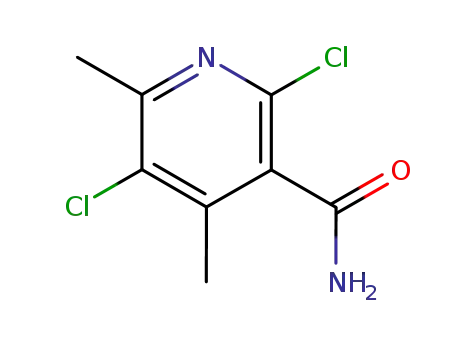 Molecular Structure of 175204-44-1 (2,5-DICHLORO-4,6-DIMETHYLNICOTINAMIDE)