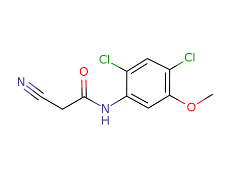 Molecular Structure of 846023-24-3 (2-CYANO-N-(2,4-DICHLORO-5-METHOXYPHENYL) ACETAMIDE)