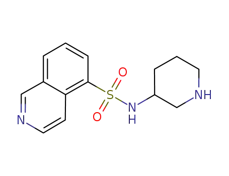 Molecular Structure of 842135-73-3 (5-Isoquinolinesulfonamide, N-3-piperidinyl-)