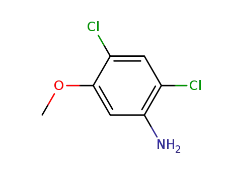 Molecular Structure of 98446-49-2 (2,4-Dichloro-5-methoxyaniline)