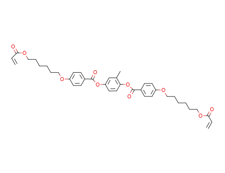 Molecular Structure of 125248-71-7 (1,4-Bis-[4-(6-acryloyloxyhexyloxy)benzoyloxy]-2-methylbenzene)