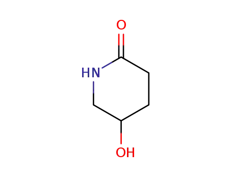 Molecular Structure of 19365-07-2 ((R)-5-HYDROXY-PIPERIDIN-2-ONE)