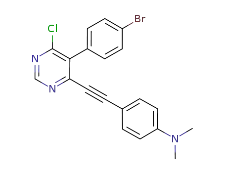 Benzenamine,
4-[2-[5-(4-bromophenyl)-6-chloro-4-pyrimidinyl]ethynyl]-N,N-dimethyl-