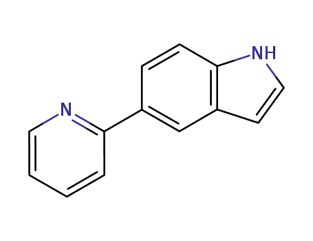 Molecular Structure of 117908-10-8 (5-(pyridin-2-yl)-1H-indole)