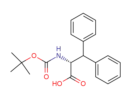 Molecular Structure of 143060-31-5 ((R)-N-Boc-2-amino-3,3-diphenylpropionic acid)