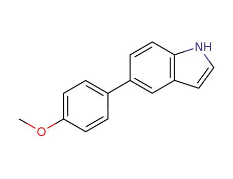 Molecular Structure of 144104-46-1 (5-(4-METHOXY-PHENYL)-1H-INDOLE)