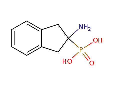 Molecular Structure of 141120-17-4 (2-aminoindan-2-phosphonic acid)
