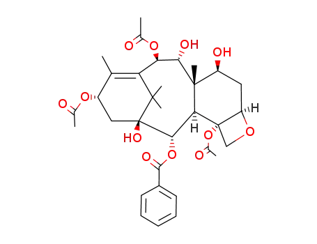 Molecular Structure of 142203-65-4 (13-Acetyl-9-dihydrobaccatin III)