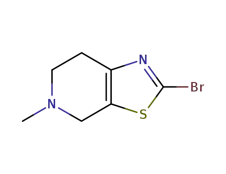 Molecular Structure of 143150-92-9 (2-BroMo-5-Methyl-4,5,6,7-tetrahydrothiazolo[5,4-c]pyridine)