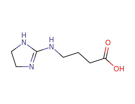 24341-66-0,4-(4,5-DIHYDRO-1 H-IMIDAZOL-2-YLAMINO)-BUTYRIC ACID,Butyricacid, 4-(2-imidazolin-2-ylamino)- (6CI,8CI);4-[(4,5-Dihydro-1H-imidazol-2-yl)amino]butyric acid