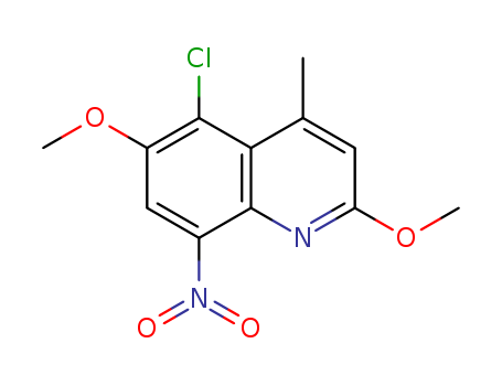 Quinoline,5-chloro-2,6-dimethoxy-4-methyl-8-nitro-