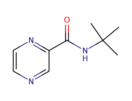 Molecular Structure of 121885-10-7 (N-T-BUTYL PYRAZINE CARBOXAMIDE)