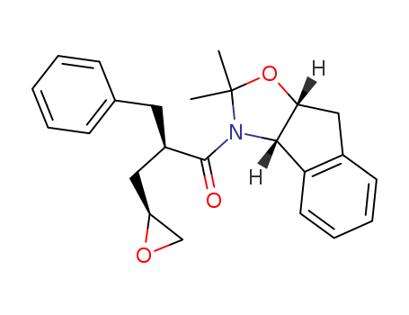 2-Benzyl-1-(2,2-dimethyl-8,8a-dihydro-3a,H-indeno[1,2-d]oxazol-3yl)-3-oxiranyl-propan-1-one