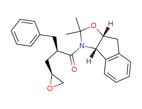 Molecular Structure of 158512-24-4 (N-[N,O-ISOPROPYLIDENE-(2R)-HYDROXY INDAN-(1S)-YL]-(2R)-BENZYL-(4S,5)-EPOXY PENTANAMIDE)