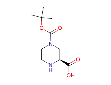 Molecular Structure of 848482-93-9 ((S)-4-N-BOC-PIPERAZINE-2-CARBOXYLIC ACID)