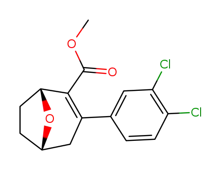 8-Oxabicyclo[3.2.1]oct-2-ene-2-carboxylic acid, 3-(3,4-dichlorophenyl)-,
methyl ester, (1R,5S)-