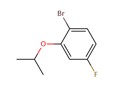 Molecular Structure of 610797-49-4 (1-BROMO-4-FLUORO-2-ISOPROPOXYBENZENE)