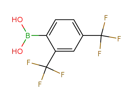 Molecular Structure of 153254-09-2 (2,4-Bis(trifluoromethyl)phenylboronic acid)