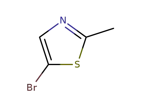 Molecular Structure of 57268-16-3 (5-Bromo-2-methylthiazole)